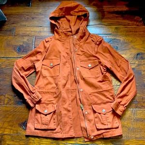 Rust Jacket with detachable hood